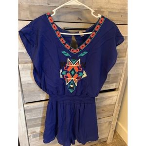 Royal Blue Romper